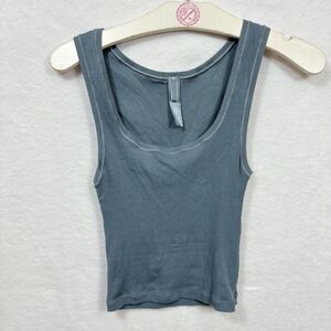 Skims Cotton Rib Tank Top Size Small Kyanite  Kim Kardashian